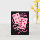 Playing Cards Valentine 6 7 Six Seven Meme Preppy Kaart (Gele Bloem)