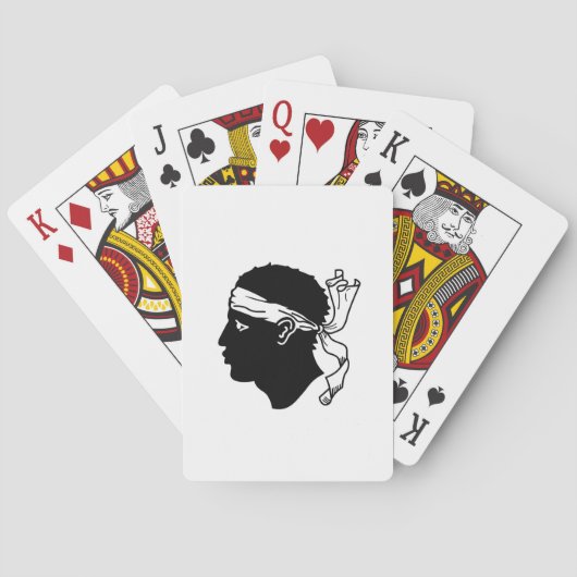 Playing Cards with flag of Corsica Pokerkaarten (Achterkant)