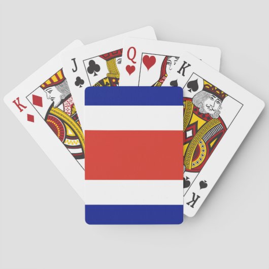 Playing Cards with flag of Costa Rica Pokerkaarten (Achterkant)