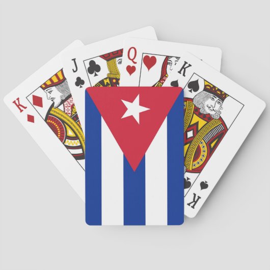 Playing Cards with flag of Cuba Pokerkaarten (Achterkant)