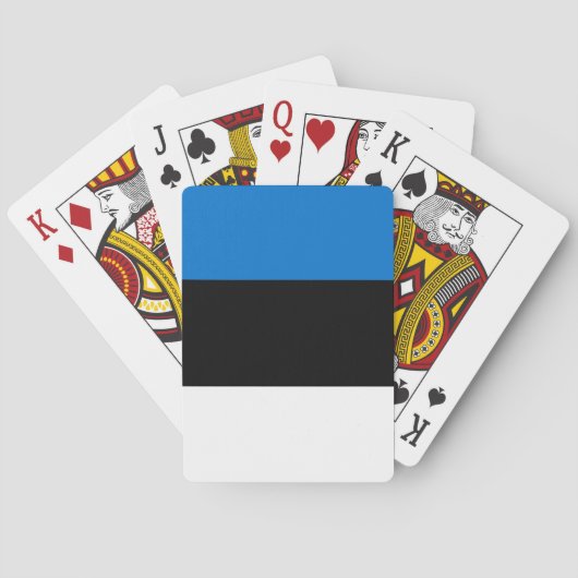 Playing Cards with flag of Estonia Pokerkaarten (Achterkant)