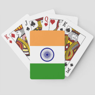 Playing Cards with Flag of India Pokerkaarten