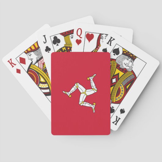 Playing Cards with flag of Isle of Man Pokerkaarten (Achterkant)