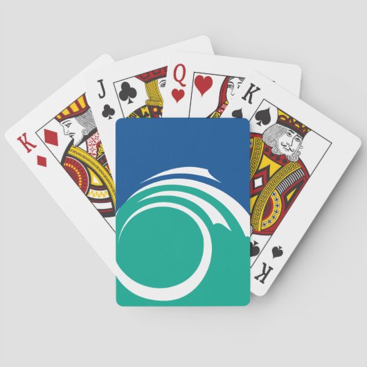 Playing Cards with flag of Ottawa Pokerkaarten (Achterkant)