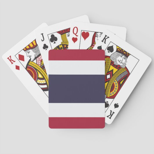 Playing Cards with flag of Thailand Pokerkaarten (Achterkant)