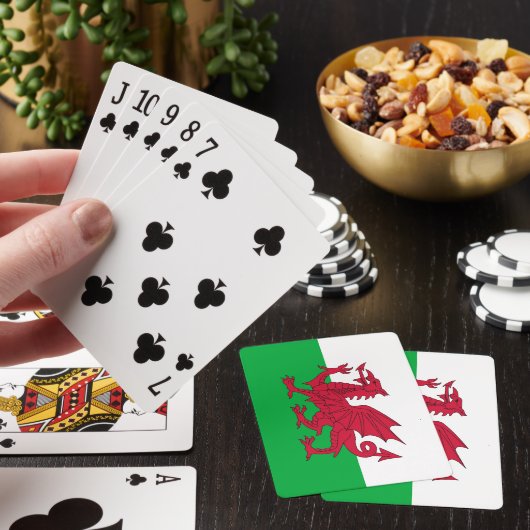 Playing Cards with flag of Wales Pokerkaarten (Insitu)
