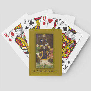 Playing Cards with Tarot Wheel of Fortune Image Speelkaarten