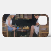 Playing Chess at Goldeneye Case-Mate iPhone Case (Achterkant (horizontaal))