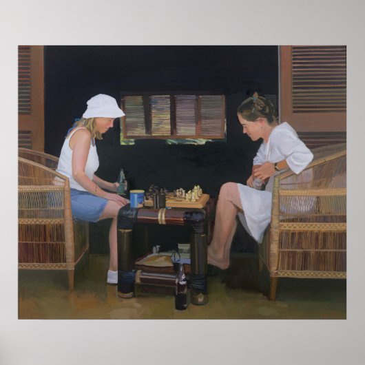 Playing Chess at Goldeneye Poster (Voorkant)