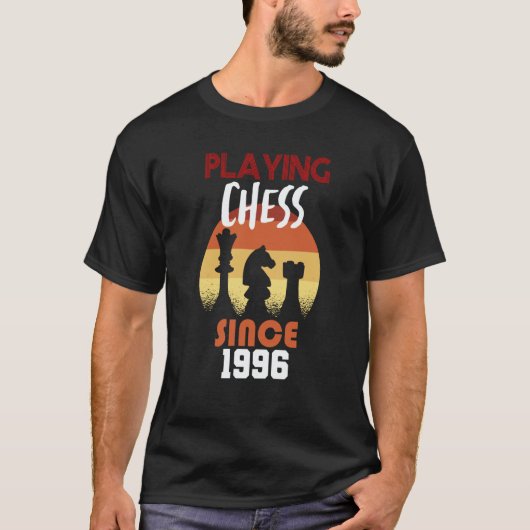 Playing chess since 1996 t-shirt (Voorkant)