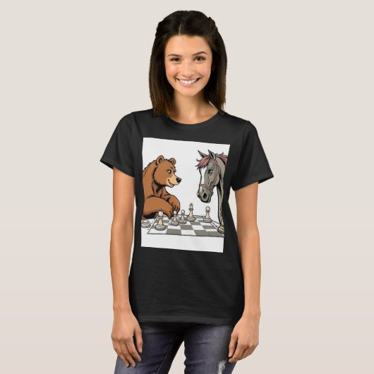 playing chess t-shirt (Voorkant volledig)