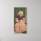  Playing grandmother  Canvas Afdruk (Voorkant)
