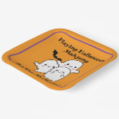 Playing Halloween Mahjong Personalize NAME Papieren Bordje (Gebogen)