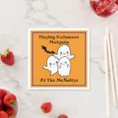 Playing Halloween Mahjong Personalize NAME Servet (Insitu)