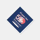 Playing His 50th Inning Baseball Birthday Party Servet (Hoek)