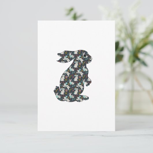 Playing Rabbits Kaart (Staand voorkant)