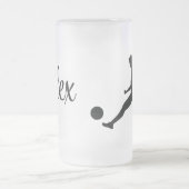 Playing soccer graphic black matglas bierpul (Center)