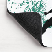 Playing soccer graphic black muismat (Hoek)