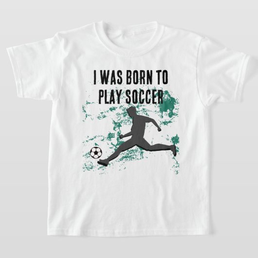 Playing soccer graphic black t-shirt (Laagn)