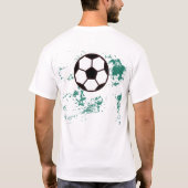 Playing soccer graphic black t-shirt (Achterkant)