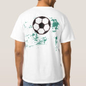 Playing soccer graphic black t-shirt (Achterkant)
