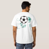 Playing soccer graphic black t-shirt (Achterkant volledig)