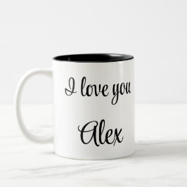 Playing soccer graphic black tweekleurige koffiemok