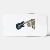 Playing the guitar makes beard grow. funny quote Case-Mate iPhone case (Achterkant (horizontaal))
