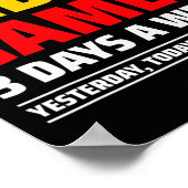 Playing Video Games - Pc Console Gaming - Funny Vi Poster (Hoek)