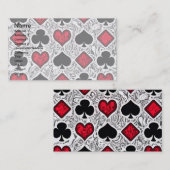 PLAYKAARTKAART KIEST Visitekaartjes (Voorkant / Achterkant)