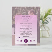 Playlist wedding Invitation (Staand voorkant)