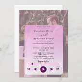 Playlist wedding Invitation (Voorkant / Achterkant)