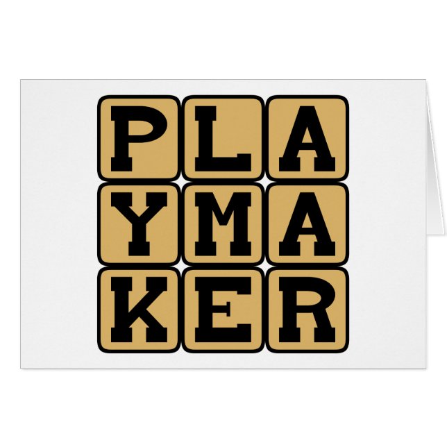 Playmaker, Sportster of Toneelschrijver (Voorkant Horizontaal)