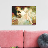 Playmates, van de peren Annual, 1903 Canvas Afdruk (Insitu (Woonkamer))