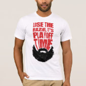 Playoff Beard Hockey Shirsey, naam en nummer T-shirt (Voorkant)