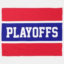 PLAYOFF Bold Helder Rood Wit Royal Blue Stripes