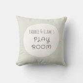 Playroom aangepaste namen. Gepersonaliseerde Sierk Kussen (Voorkant)