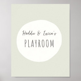 Playroom aangepaste namen teken Poster & Prints