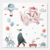 Playroom or Storybook Animal Theme Behang (Voorkant)