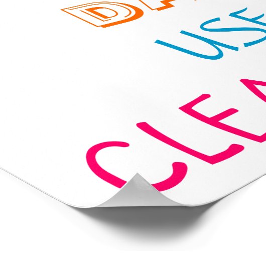 PLAYROOM-REGELS POSTER (Hoek)