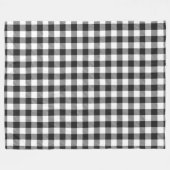 Plays Black White Gingham Check Fleece Deken (Voorkant (Horizontaal))