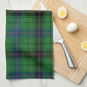 Plays Clan Davidson Blue Green Black Check Tartan Theedoek (Quarter Fold)