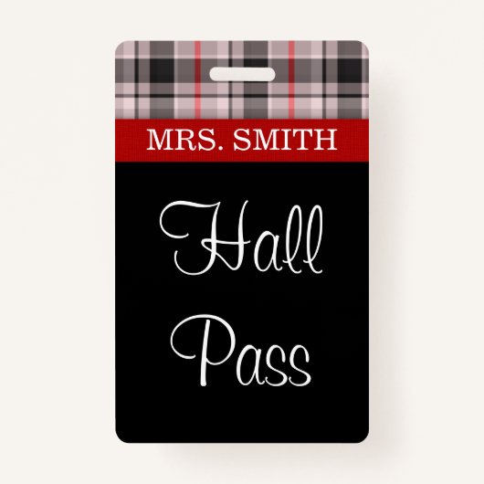 Plays Fabric HALL Pass Badge (Voorkant)