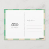 Plays Green Cream 3 Photo Collage Kerstmis Briefkaart (Achterkant)