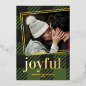 Plays Joyful-kerstfoto Folie Feestdagenkaart (Voorkant)