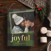 Plays Joyful-kerstfoto Folie Feestdagenkaart