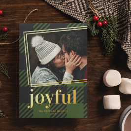 Plays Joyful-kerstfoto Folie Feestdagenkaart