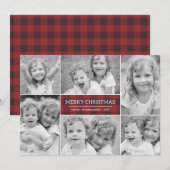 Plays kerstfeestdag fotokaart feestdagenkaart (Voorkant / Achterkant)