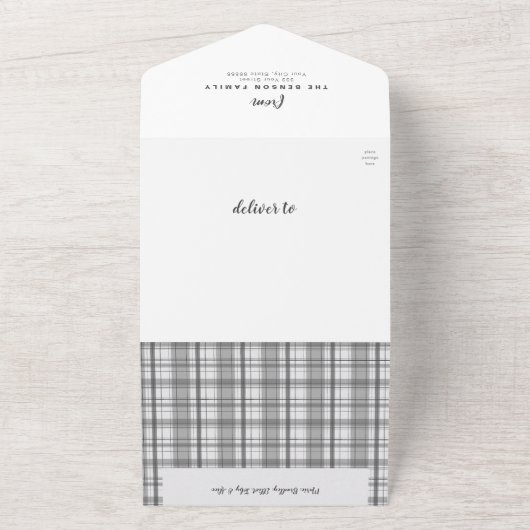 Plays kerstkool 6 Photo Holiday All-in All In One Uitnodiging (Buitenkant)