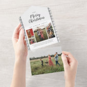 Plays kerstkool 6 Photo Holiday All-in All In One Uitnodiging (Afscheurbaar)